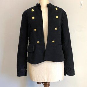 Carolina Belle Velvet Military Style Jacket/Blazer